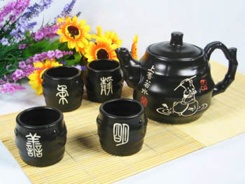 古色古香茶具品茶說道