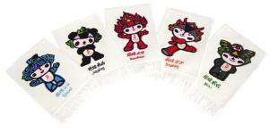 把福娃掛毯做進奧運的女人