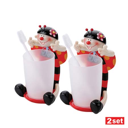 可愛情侶牙杯讓愛情童年化