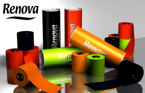 Renova驚艷彩色衛生紙