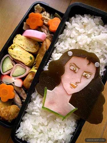 白領OL百變盒飯的表情