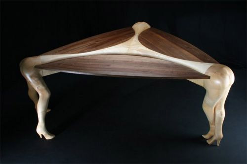 創意木制人體造型小家品