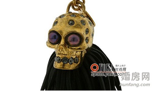 恐怖卻富創意骷髏鑰匙環