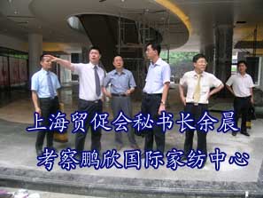 上海貿(mào)促會(huì)秘書(shū)長(zhǎng)余晨考察鵬欣