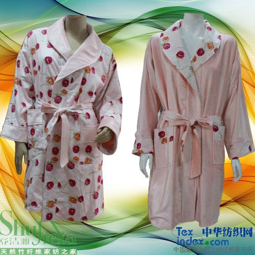 竹纖維冬款浴袍
