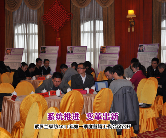 紫羅蘭召開第一季度營銷工作會(huì)議