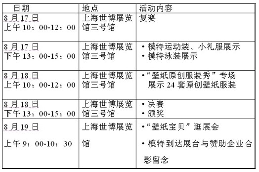 中國墻紙第一展8月亮相世博館
