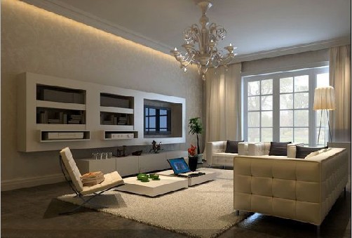 典雅大方高貴時尚白色現代家居