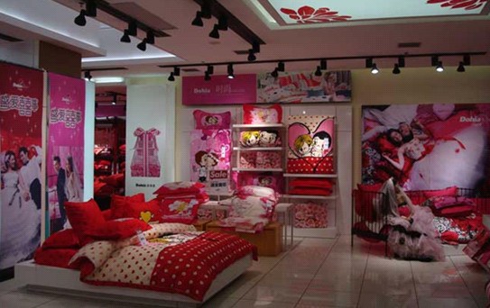 多喜愛家紡店陳列受市場歡迎