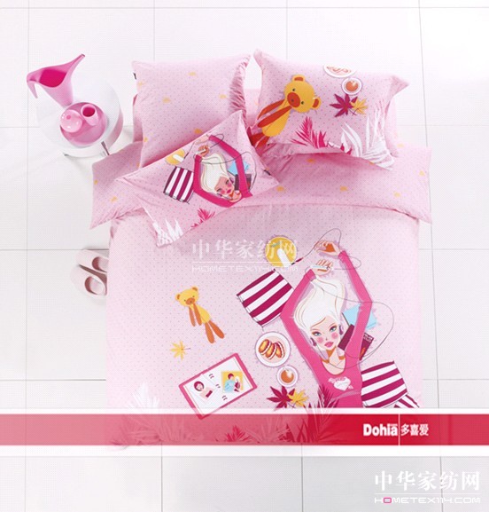 多喜愛將韓國漫畫時尚融入床品