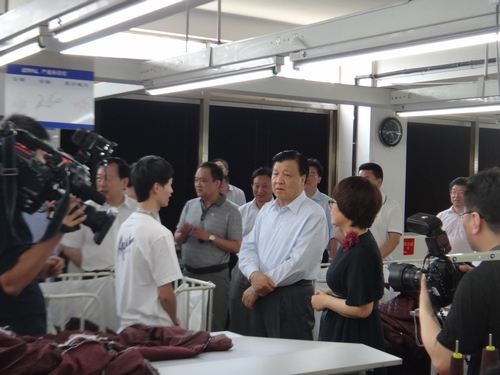 劉云山同志視察艾萊依集團麗水總部