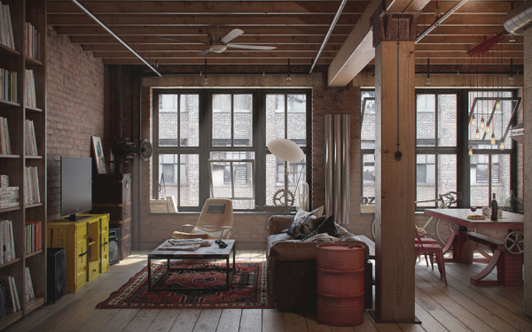 俄羅斯工業風LOFT住宅
