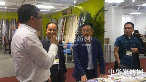 “走出去考察團”參觀美國高點家紡展