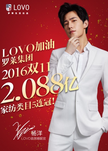羅萊生活旗下LOVO蟬聯五連冠,突破2億銷售